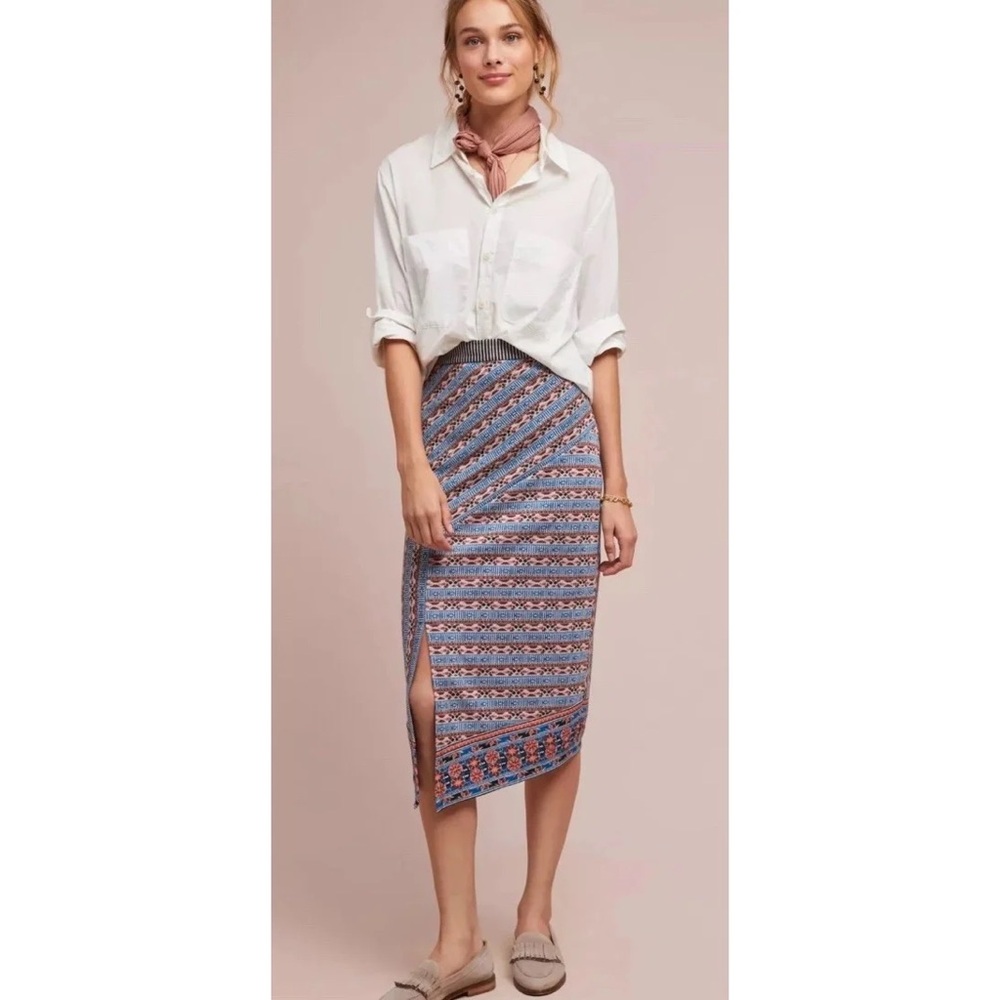 Anthropologie Akemi + Kin Fair Isle Pencil Skirt